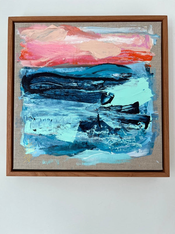 Sea | 13" x 13" | Framed - Liza Pruitt