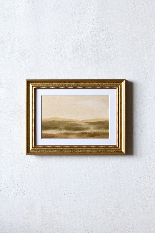Warmth of the Reeds no.1 | 6" h x 8" w | Framed - Liza Pruitt