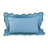 Darcy Linen Lumbar Pillow - Aqua + Green - Liza Pruitt