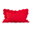 Darcy Linen Lumbar Pillow - Cherry + Light Pink - Liza Pruitt