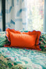 Darcy Linen Lumbar Pillow - Orange + Lilac - Liza Pruitt