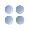 Set of 4 Blue Bread Plates | 6" Diameter x 1" Height - Liza Pruitt