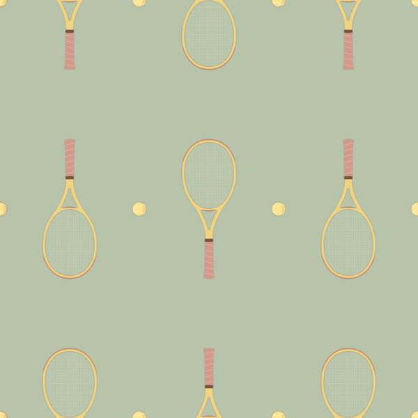 Tennis Light Green Wallpaper - Liza Pruitt