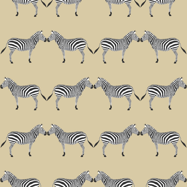 Zebras Sand Wallpaper - Liza Pruitt