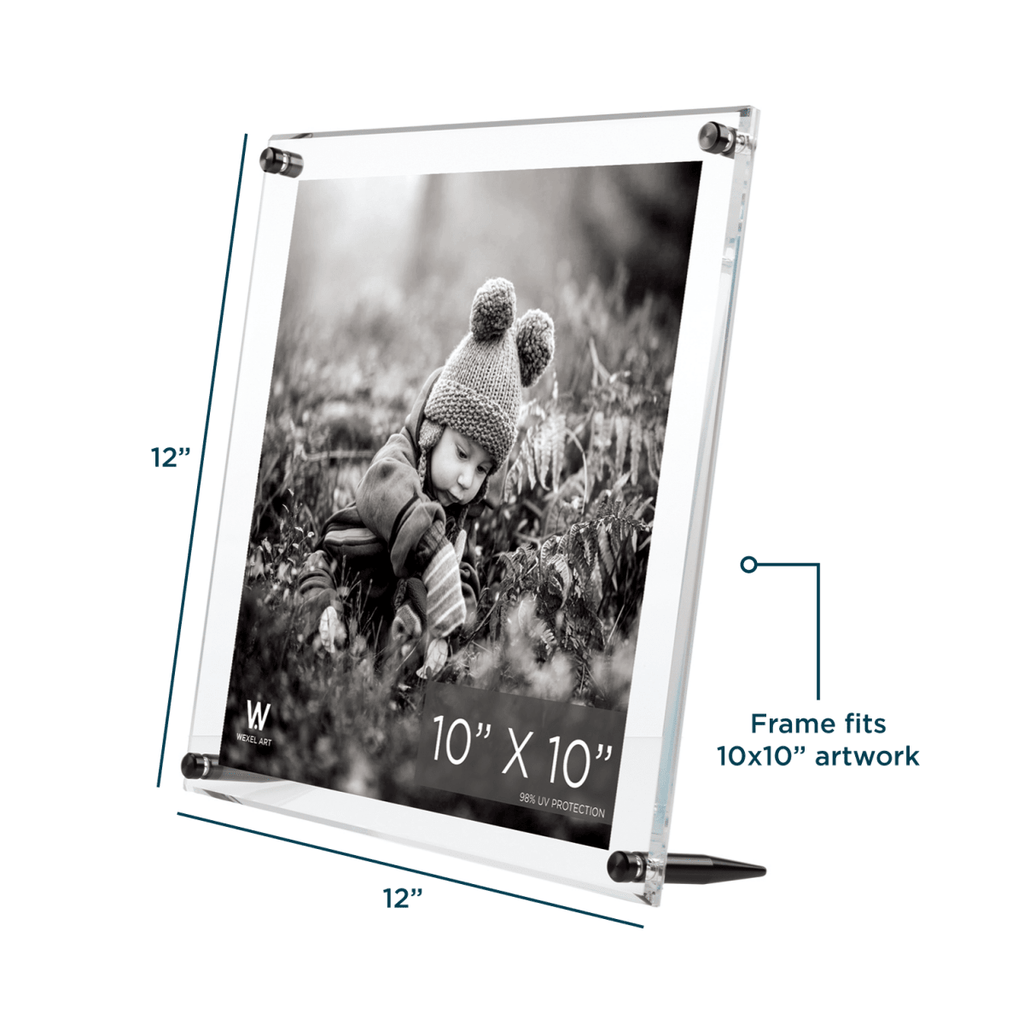 10x10" Acrylic Bevel Tabletop Float Frame - Liza Pruitt
