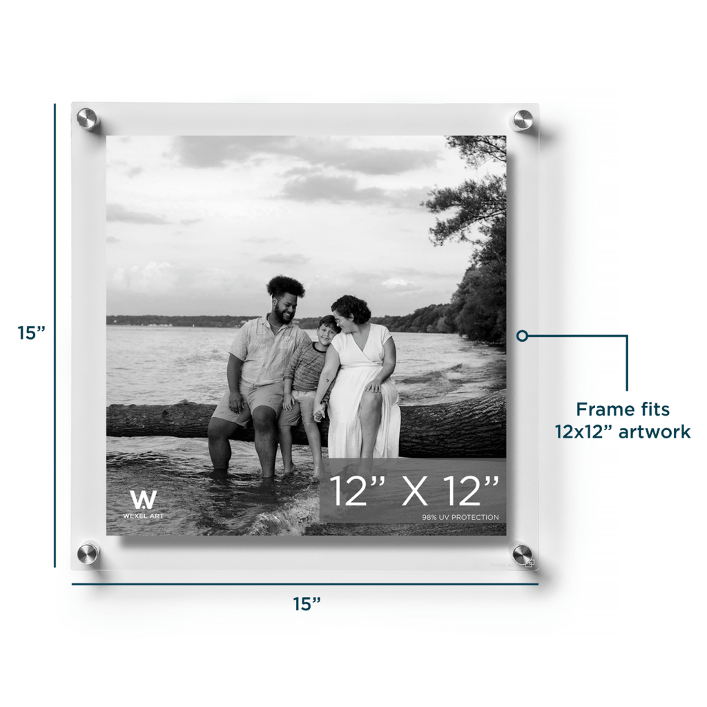 12x12" Modern UV-Grade Acrylic Floating Wall Frame - Liza Pruitt