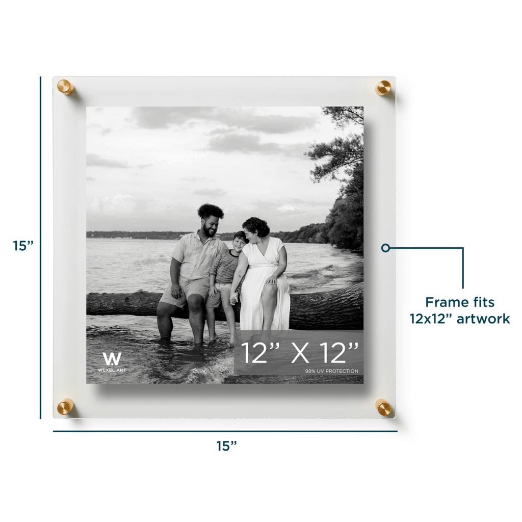 12x12" Modern UV-Grade Acrylic Floating Wall Frame - Liza Pruitt