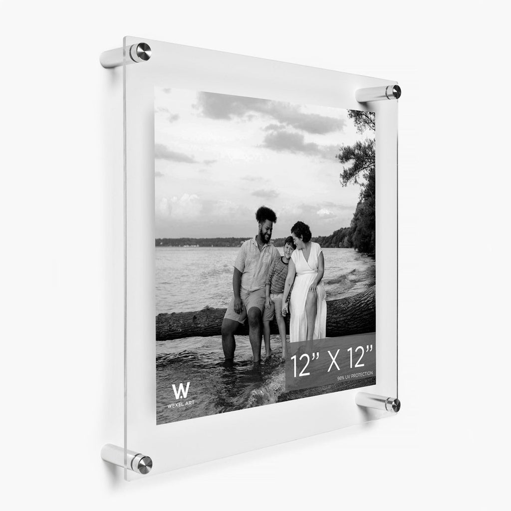 12x12" Photo Double Panel Acrylic Clear Picture Frame (Frame Size 15x15") - Liza Pruitt
