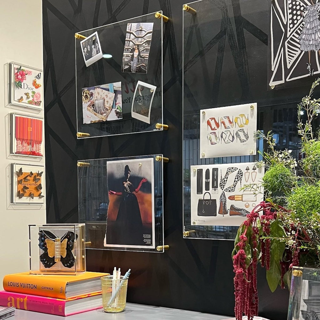 14" x 14" Easy Change Acrylic Float Frame + Magnets for 12" x 12" Art - Liza Pruitt