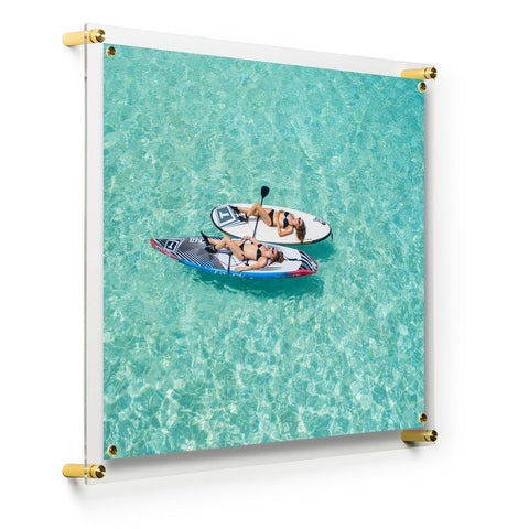 19" x 23" Easy Change Float Frame + Magnets for 16" x 20" Art [Silver or Gold] - Liza Pruitt