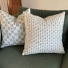 20x20" Pillow Cover - Check Fleur, Green - Liza Pruitt