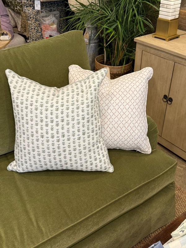20x20" Pillow Cover in Claire, Serene - Liza Pruitt
