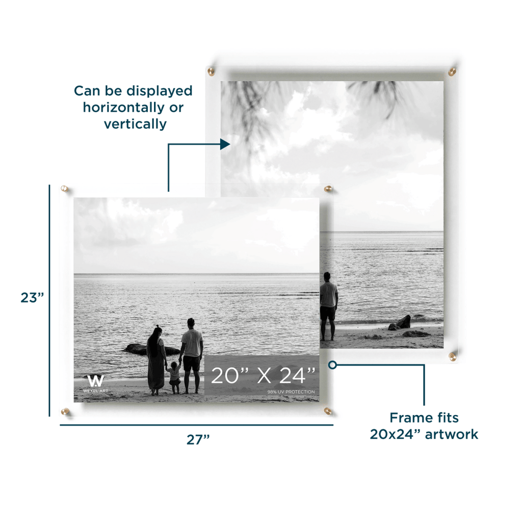 20x24" Modern UV-Grade Acrylic Floating Wall Frame - Liza Pruitt