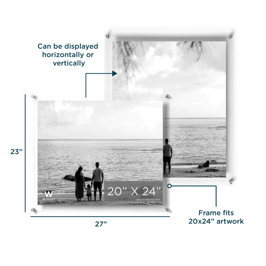 20x24" Modern UV-Grade Acrylic Floating Wall Frame - Liza Pruitt