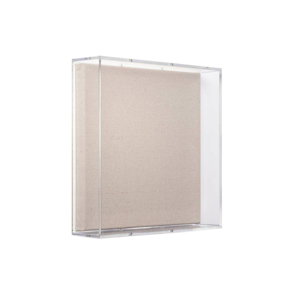 30" x 30" x 3" Modern UV - Grade Acrylic Shadowbox with Linen Canvas - Liza Pruitt