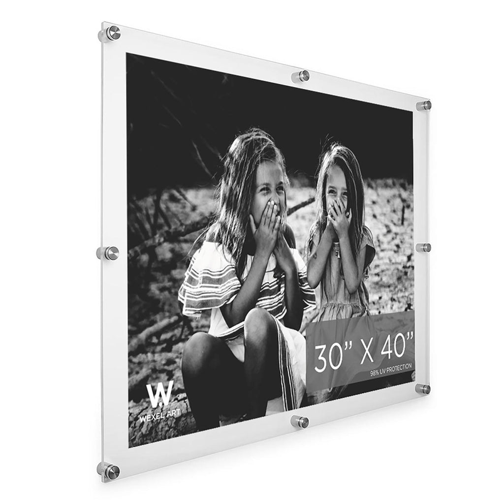 30x40" Modern UV-Grade Acrylic Floating Wall Frame - Liza Pruitt