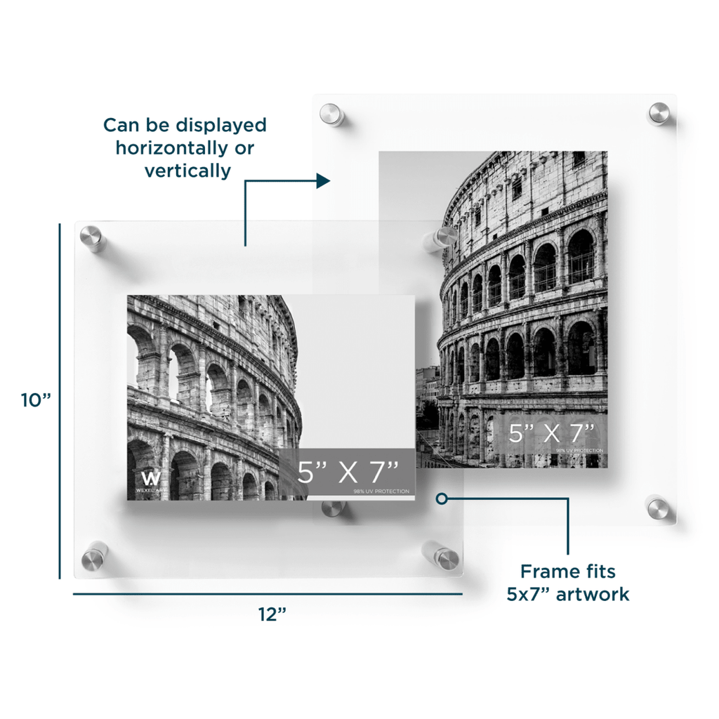 5x7" Modern UV-Grade Acrylic Floating Wall Frame - Liza Pruitt