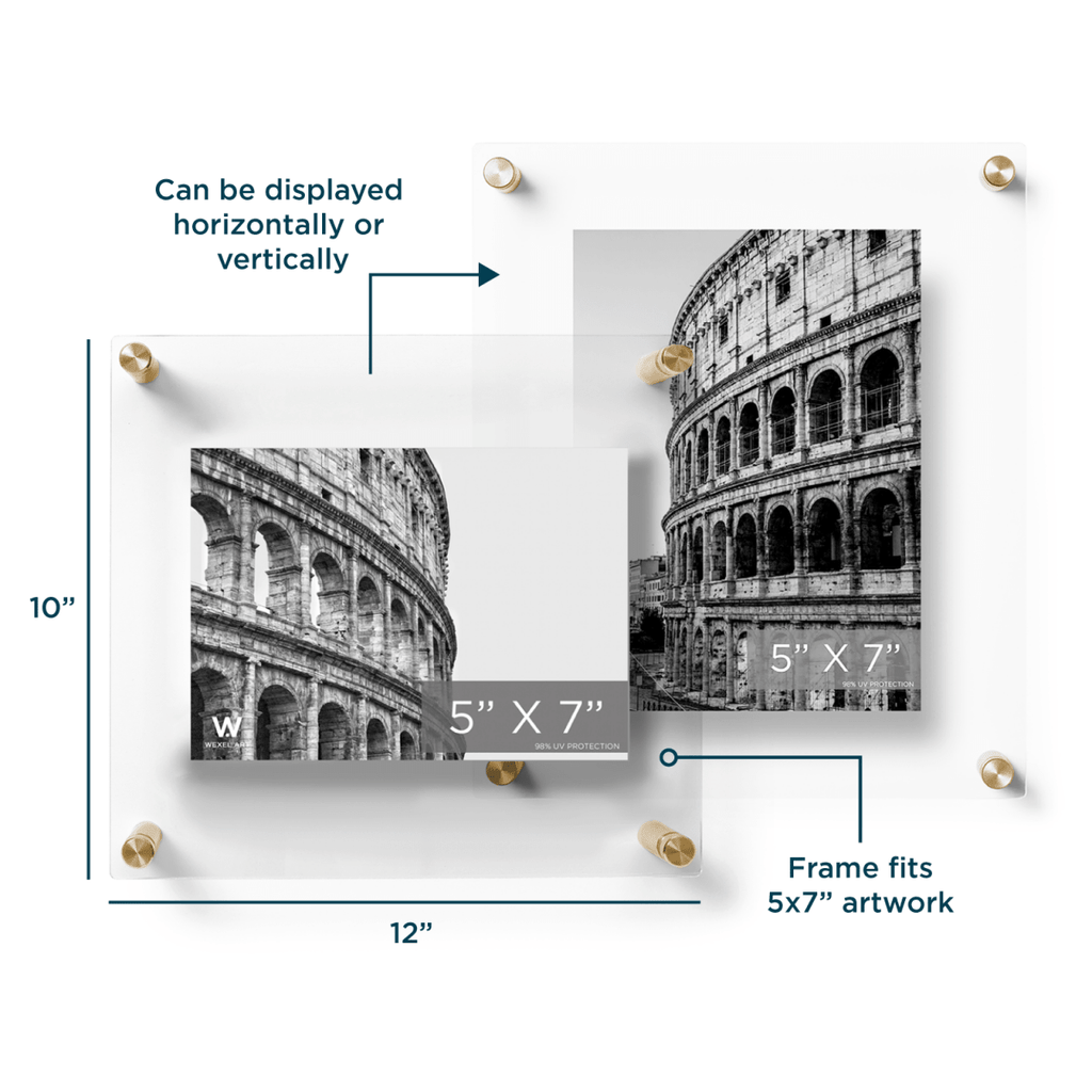 5x7" Modern UV-Grade Acrylic Floating Wall Frame - Liza Pruitt