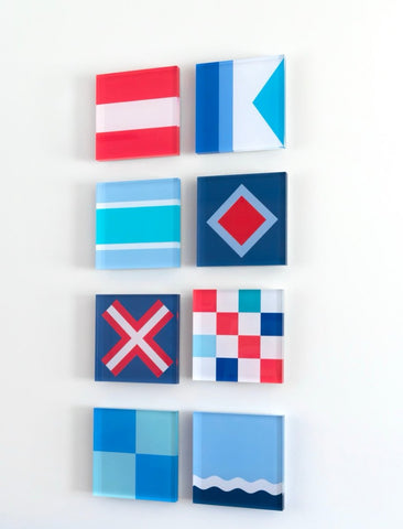8 CODE GRID | 46" h x 22" w - Liza Pruitt