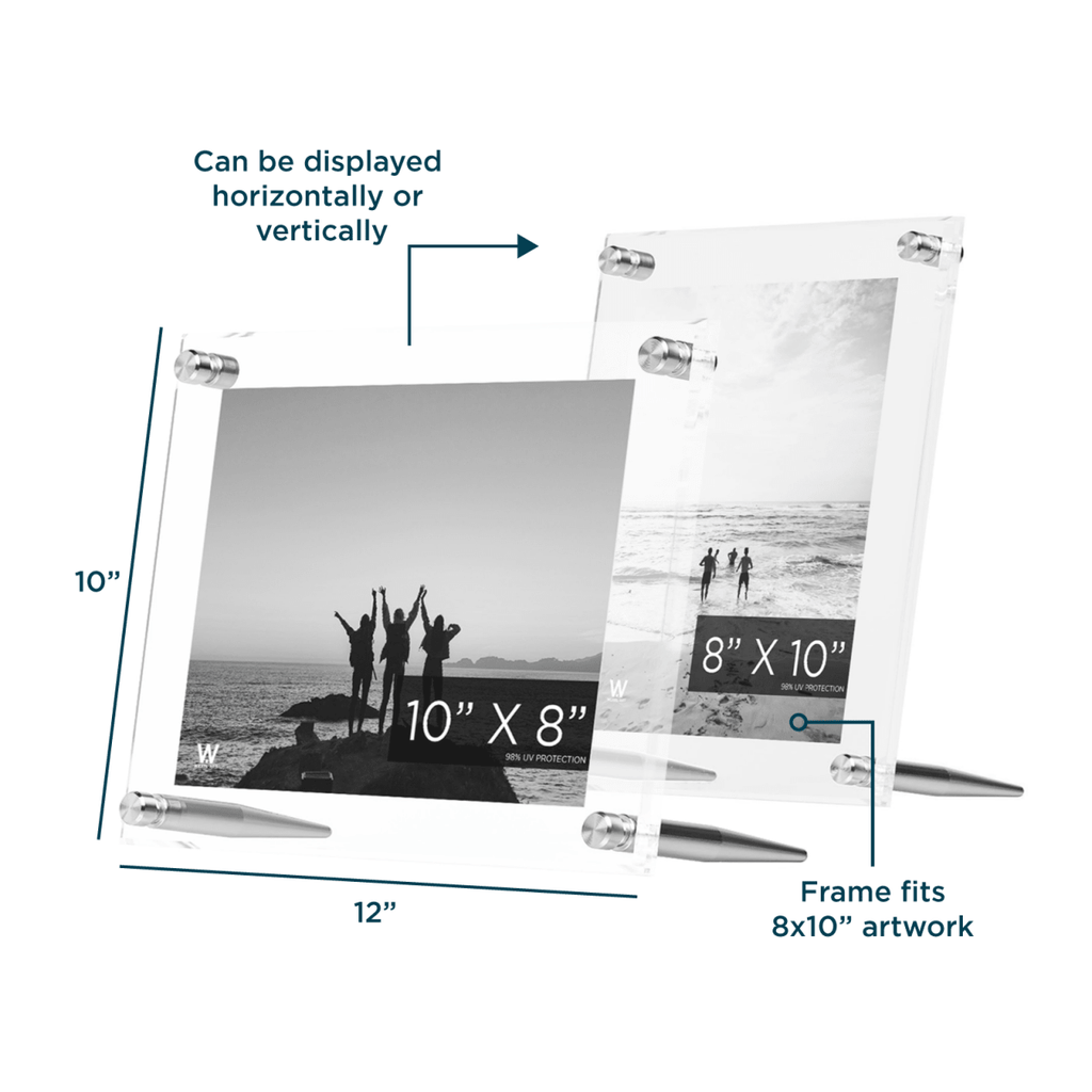 8x10" Acrylic Bevel Tabletop Float Frame - Liza Pruitt