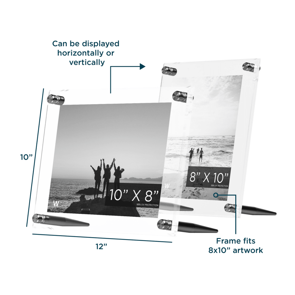 8x10" Acrylic Bevel Tabletop Float Frame - Liza Pruitt