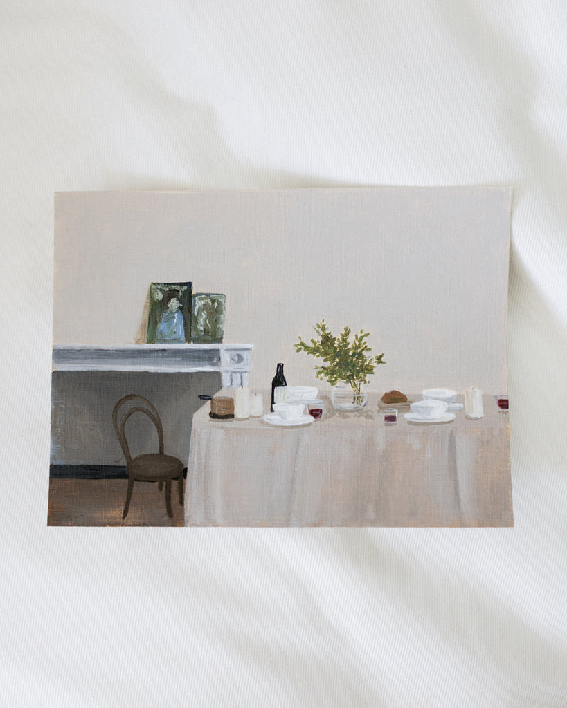 Dinner Table | 6" h x 8" w - Liza Pruitt Art