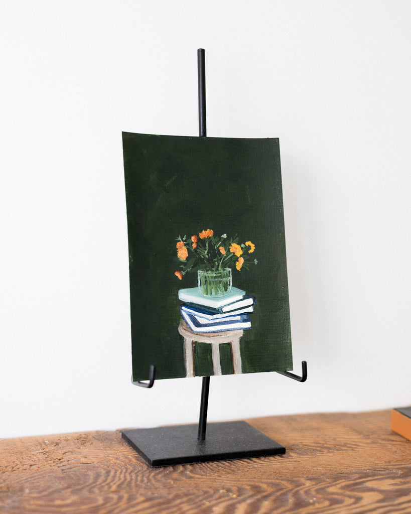 Flowers and Books | 7" h x 5" w - Liza Pruitt Art