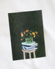 Flowers and Books | 7" h x 5" w - Liza Pruitt Art