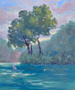 Goldern Glide | 24" h x 20" w - Liza Pruitt Art