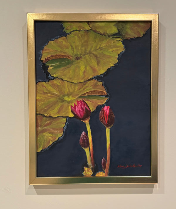 Nymphaea Hot Pink | 16" h x 12" w - Liza Pruitt Art