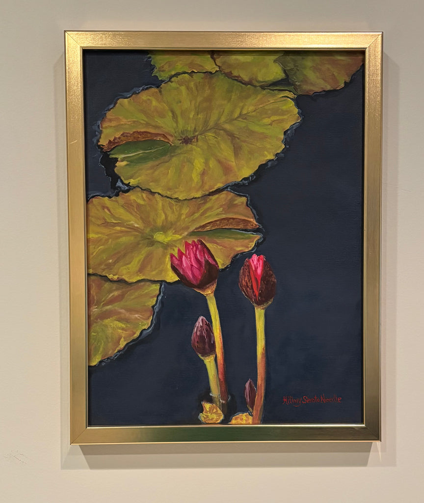 Nymphaea Hot Pink | 16" h x 12" w - Liza Pruitt Art
