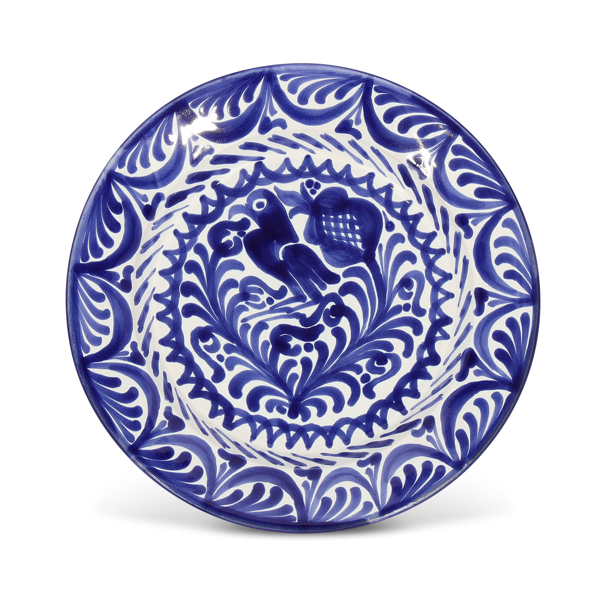 Salad plate with hand painted designs– Liza Pruitt