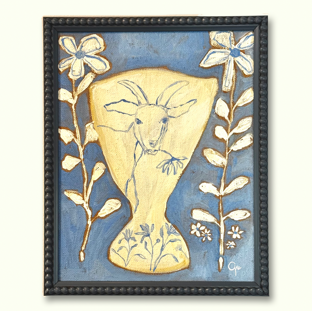 It’s a Goat | 14" h x 11" w - Liza Pruitt Art