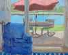Looking Out From the Beach House | 8" h x 10" w - Liza Pruitt Art