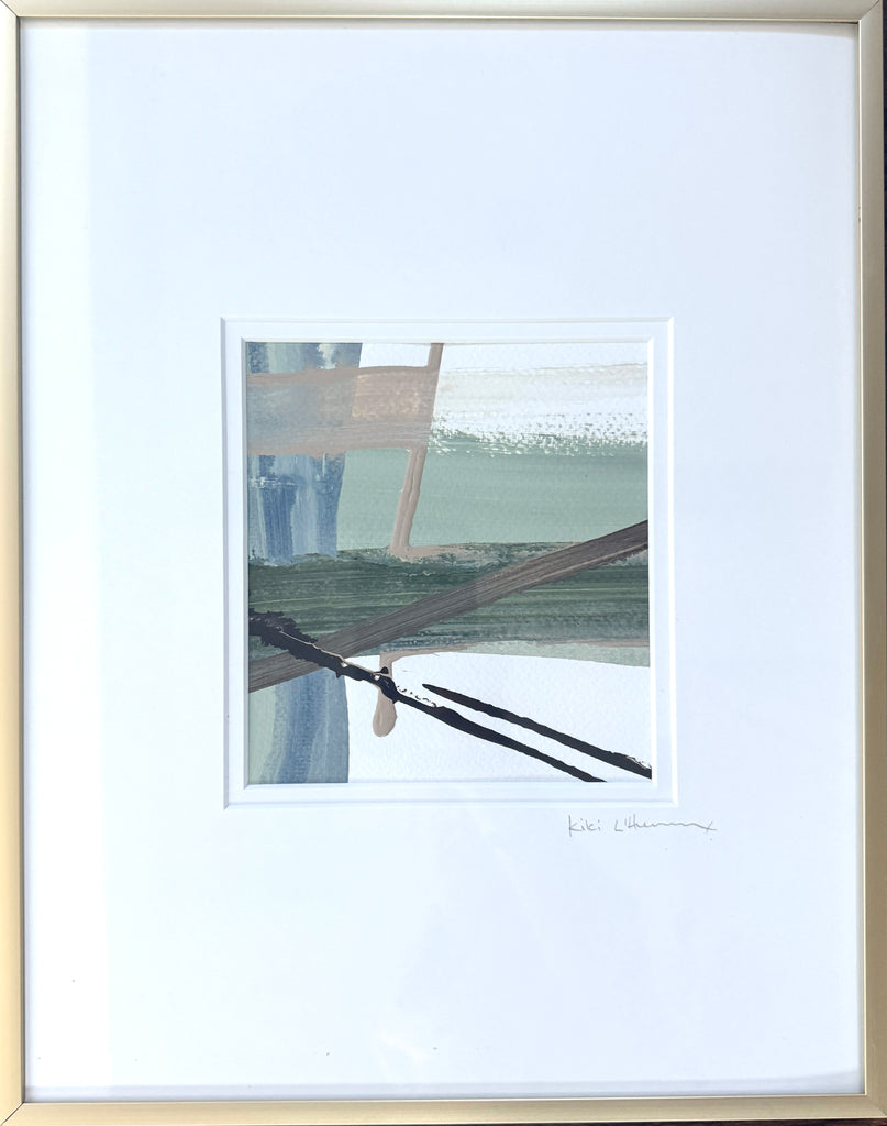 Mad For Plaid Sage IX | 14" h x 11" w - Liza Pruitt Art