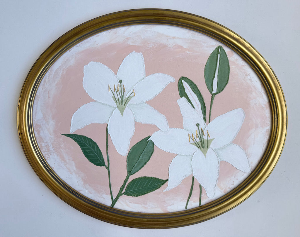 Oriental Lilies | 18.25" h x 22.25" w - Liza Pruitt Art