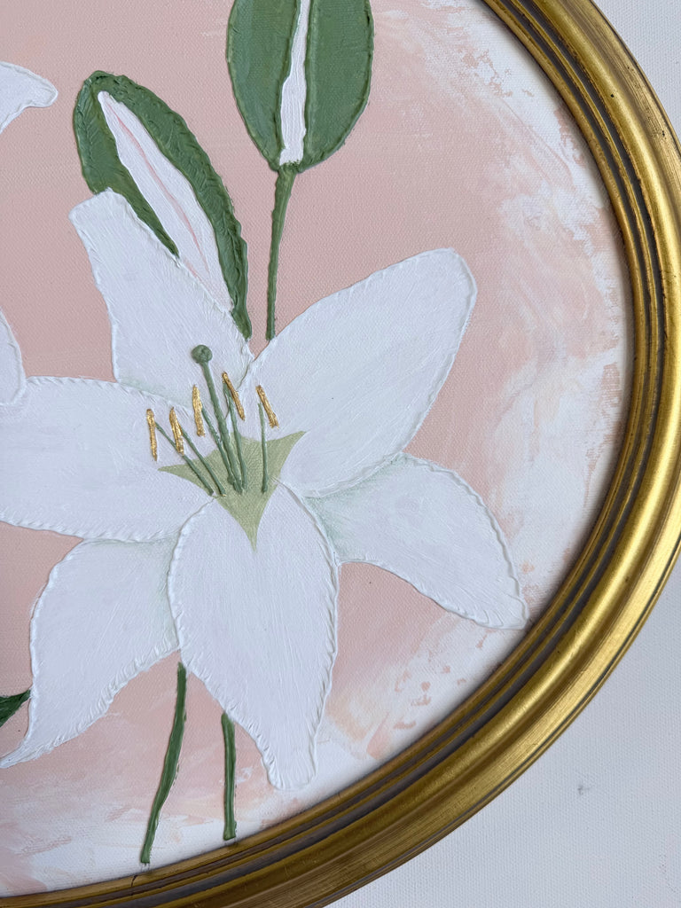 Oriental Lilies | 18.25" h x 22.25" w - Liza Pruitt Art