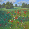 Poppy Field | 30" h x 30" w - Liza Pruitt Art