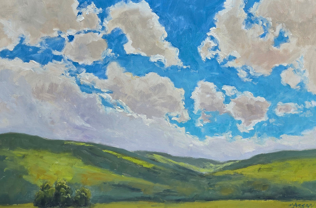 Sunlight on the Hills | 24" h x 36" w - Liza Pruitt Art