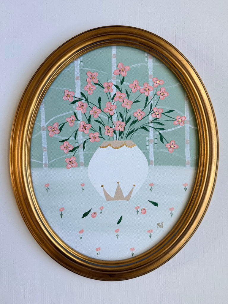 Tea Flowers II | 13.25" h x 16.25" w - Liza Pruitt Art