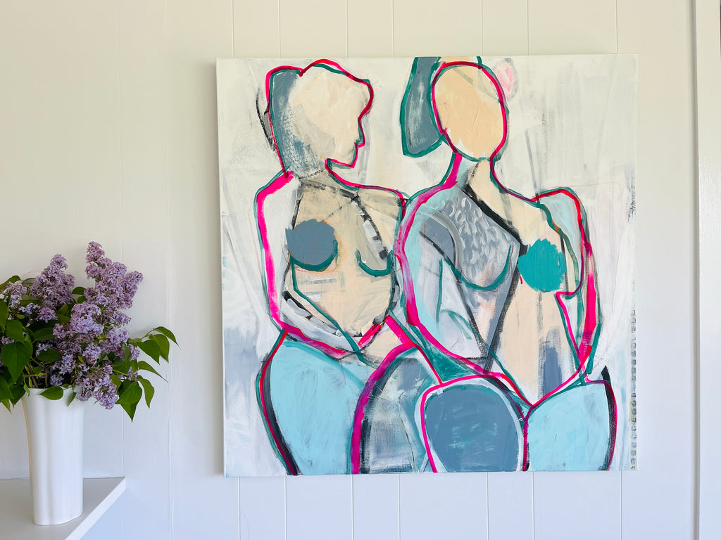 Winging It | 36" h x 36" w - Liza Pruitt Art