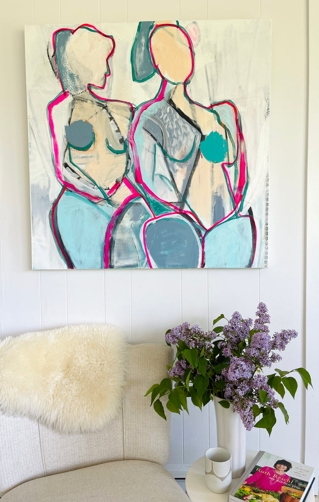 Winging It | 36" h x 36" w - Liza Pruitt Art