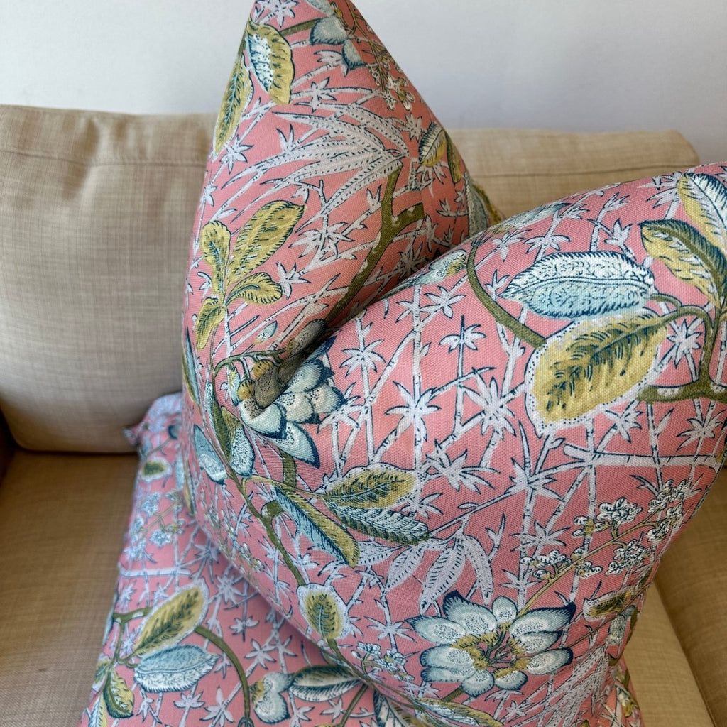 Abigail Pillow Cover in Coral - Liza Pruitt