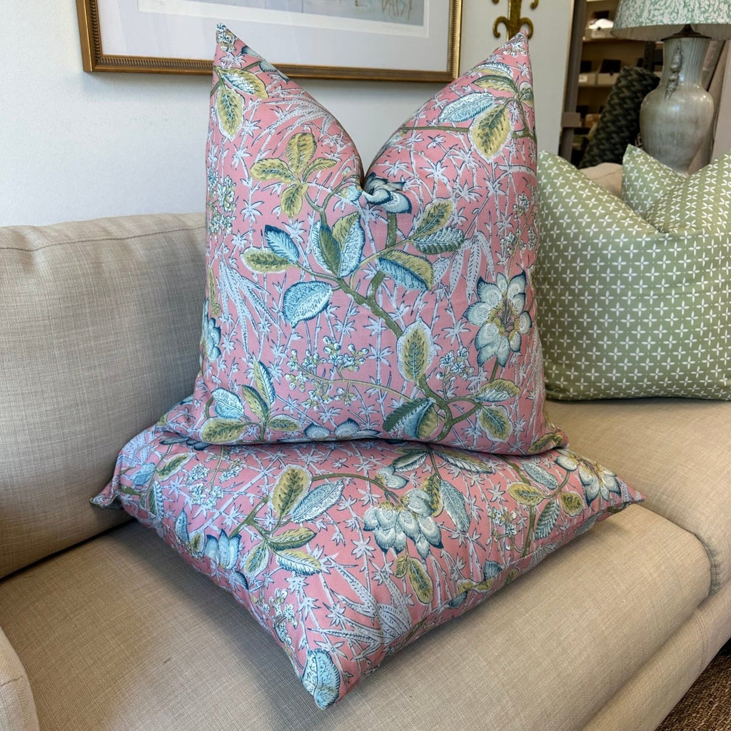 Abigail Pillow Cover in Coral - Liza Pruitt