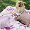 Abigail Pink Quilted Throw Blanket - Liza Pruitt