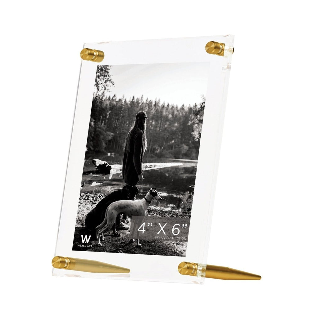Acrylic Bevel Tabletop Float Frame for 4x6" Photos - Liza Pruitt
