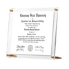 Acrylic Bevel Tabletop Float Frame for 9x12" Art or Certificates - Liza Pruitt