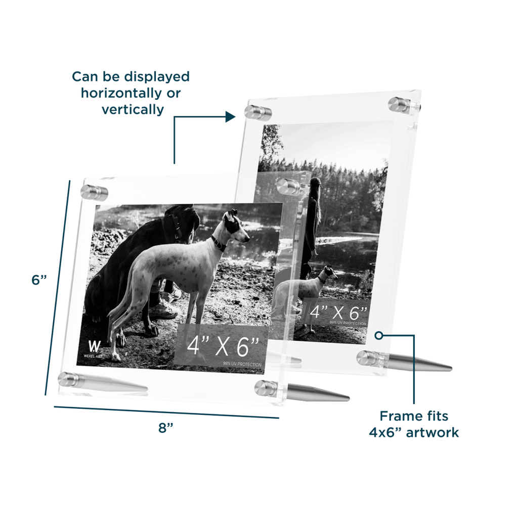 Acrylic Bevel Tabletop Float Frames - Liza Pruitt