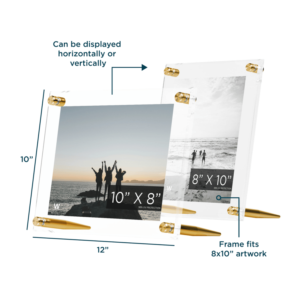 Acrylic Bevel Tabletop Float Frames - Liza Pruitt
