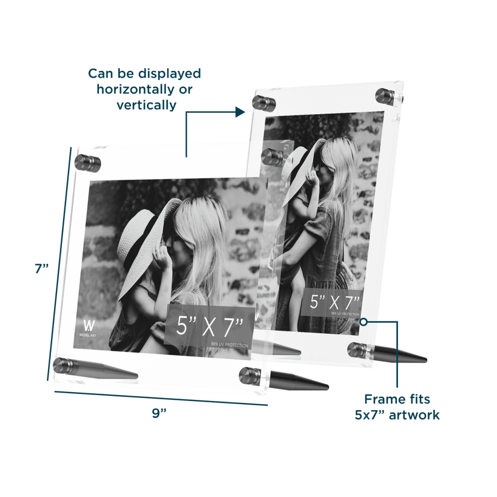 Acrylic Bevel Tabletop Float Frames - Liza Pruitt